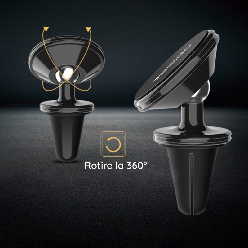 Suport telefon auto magnet, grila ventilatie Yesido C59, negru