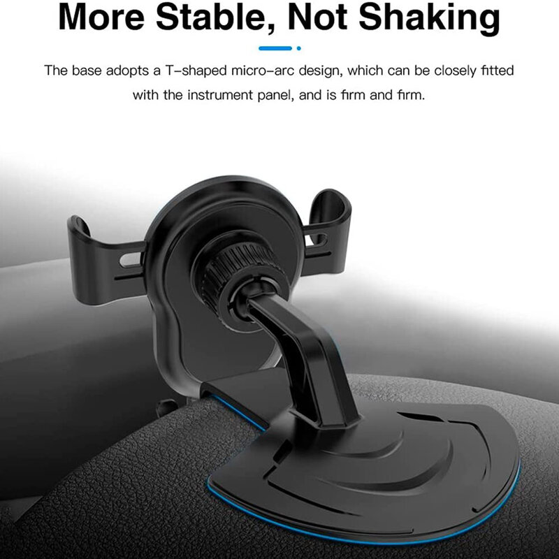 Suport telefon auto Yesido C74, prindere bord cu clema, negru