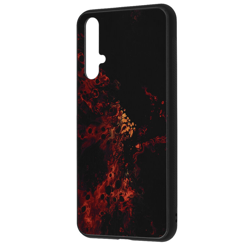 Husa Huawei Nova 5T Techsuit Glaze, Red Nebula
