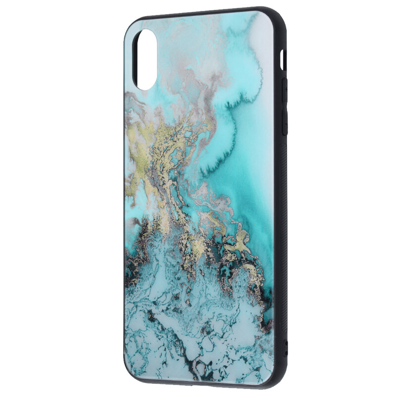 Husa iPhone XS Max Techsuit Glaze, Blue Ocean