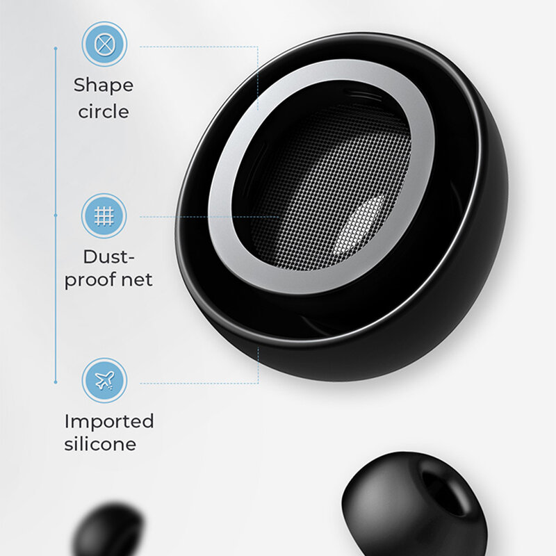 Casti wireless earbuds JoyRoom, TWS active noise cancelling, negru, JR-T03S Pro