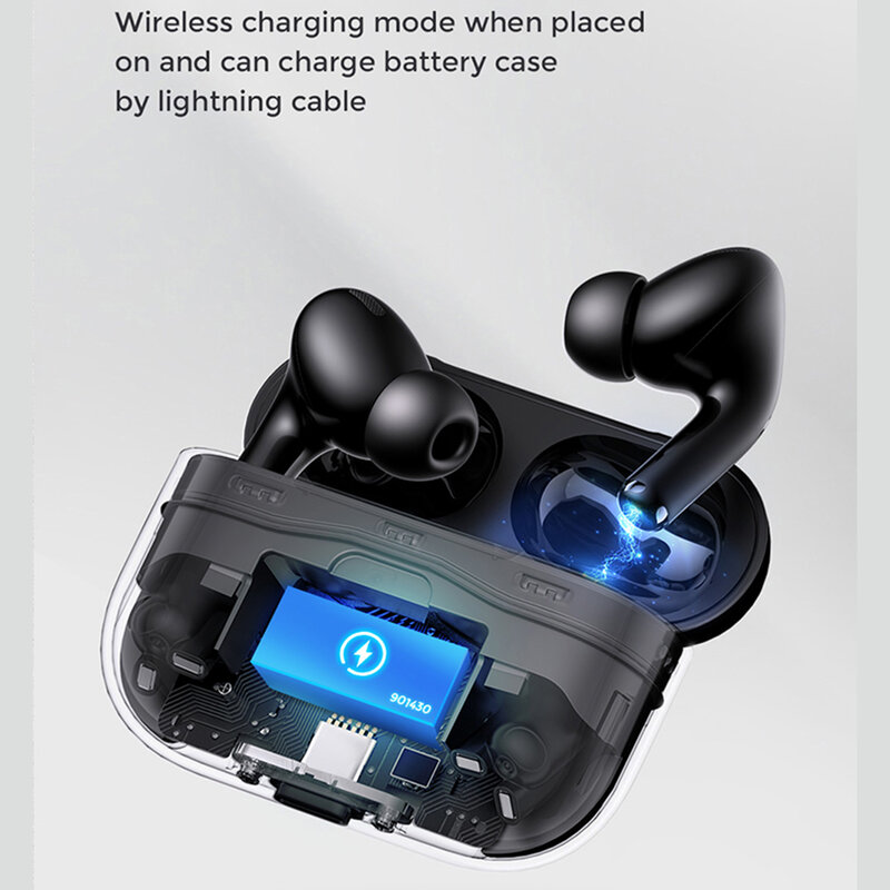 Casti wireless earbuds JoyRoom, TWS active noise cancelling, negru, JR-T03S Pro