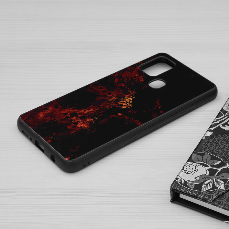 Husa Samsung Galaxy A21s Techsuit Glaze, Red Nebula