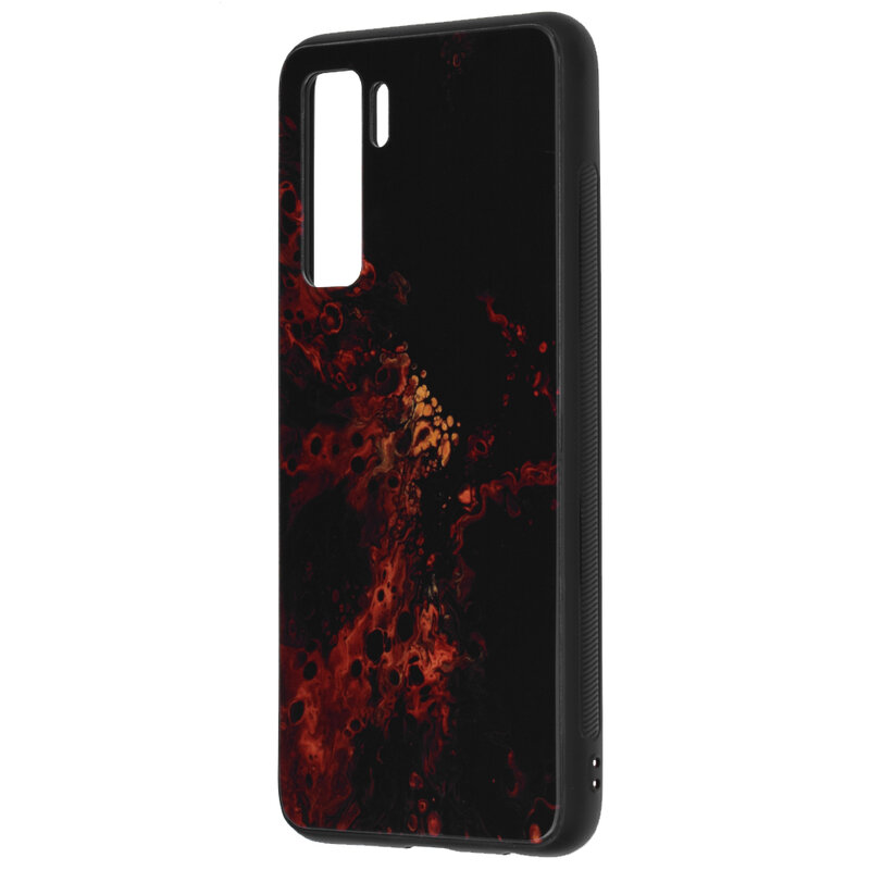 Husa Huawei P40 Lite 5G Techsuit Glaze, Red Nebula
