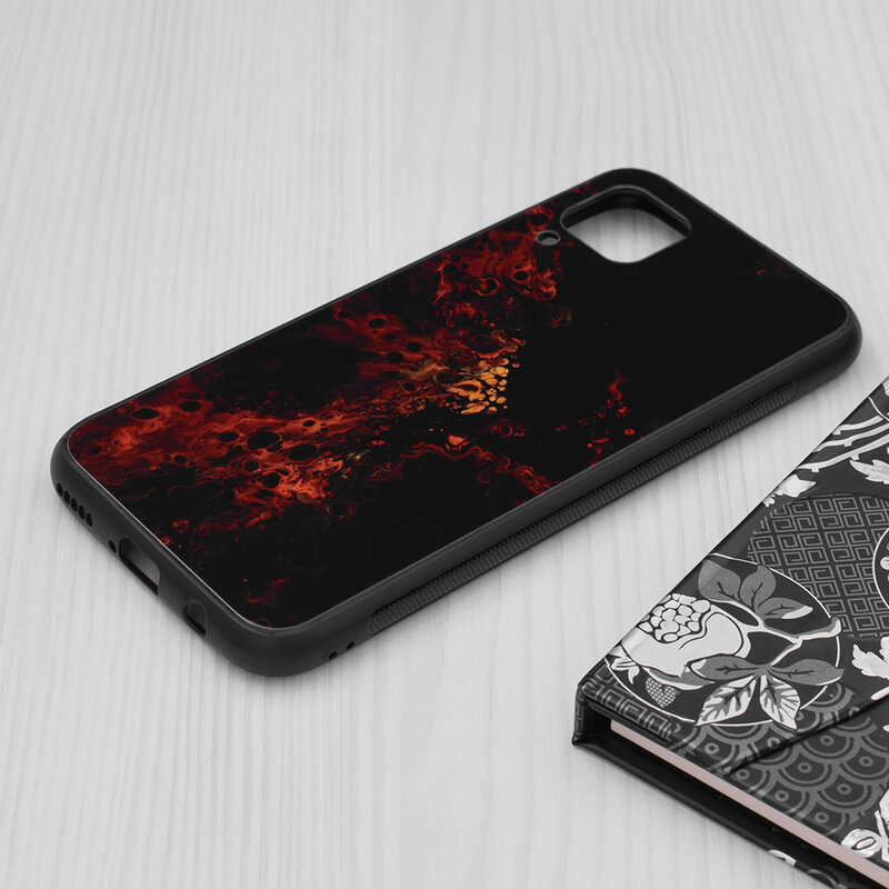 Husa Huawei P40 Lite Techsuit Glaze, Red Nebula
