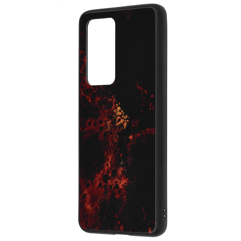 Husa Huawei P40 Pro Techsuit Glaze, Red Nebula