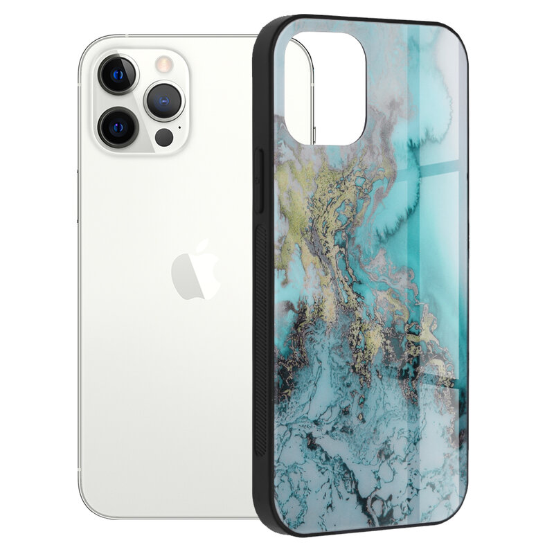 Husa iPhone 12 Pro Techsuit Glaze, Blue Ocean