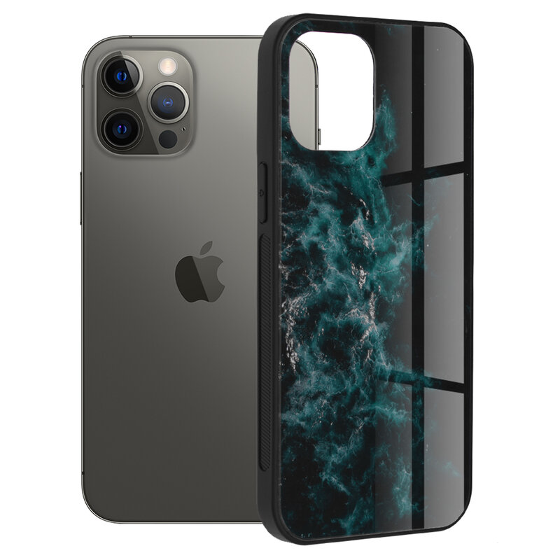 Husa iPhone 12 Pro Max Techsuit Glaze, Blue Nebula