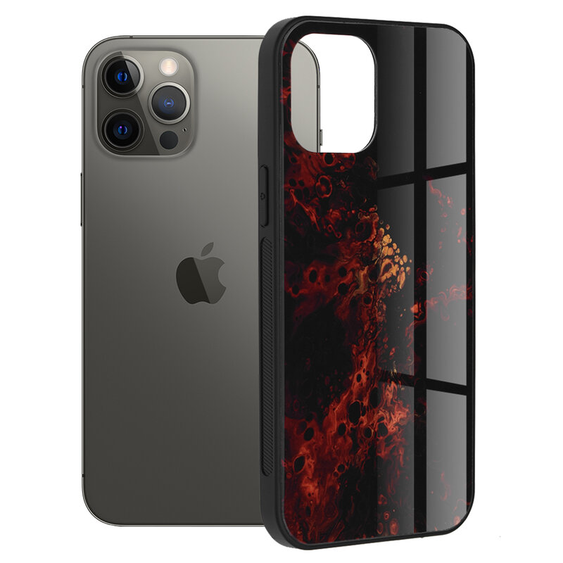 Husa iPhone 12 Pro Max Techsuit Glaze, Red Nebula