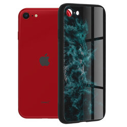 Husa iPhone SE 2, SE 2020 Techsuit Glaze, Blue Nebula