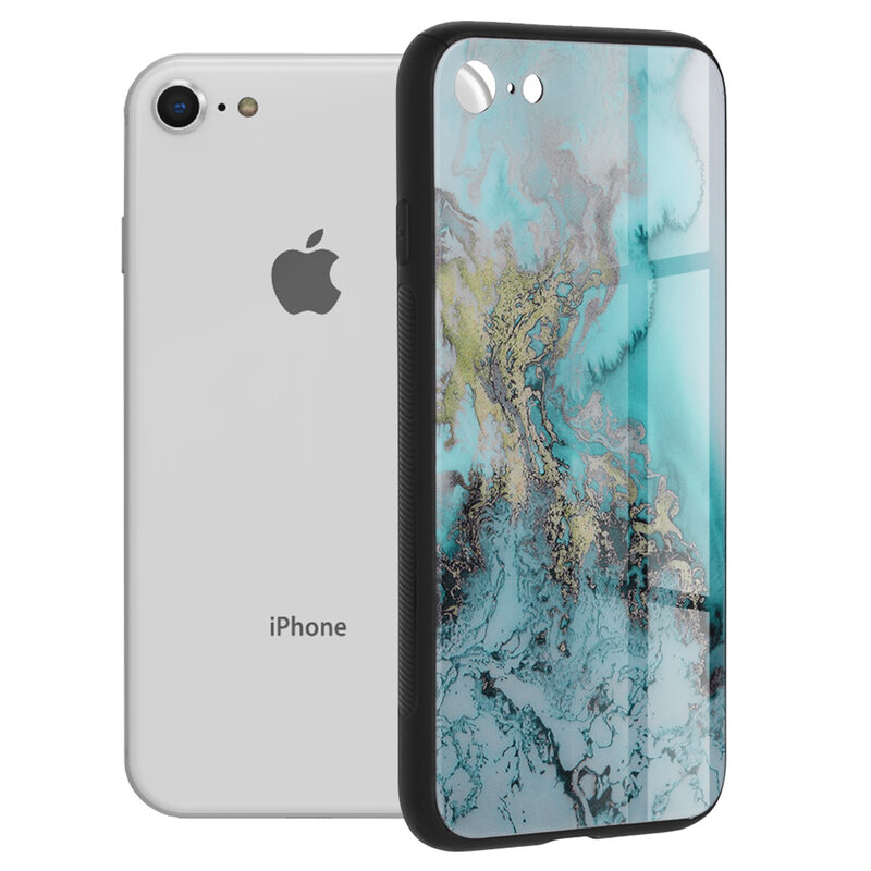 Husa iPhone 8 Techsuit Glaze, Blue Ocean
