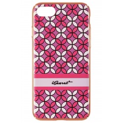 Husa iPhone 7 iSecret UltraSlim - Pink Flowers Pattern
