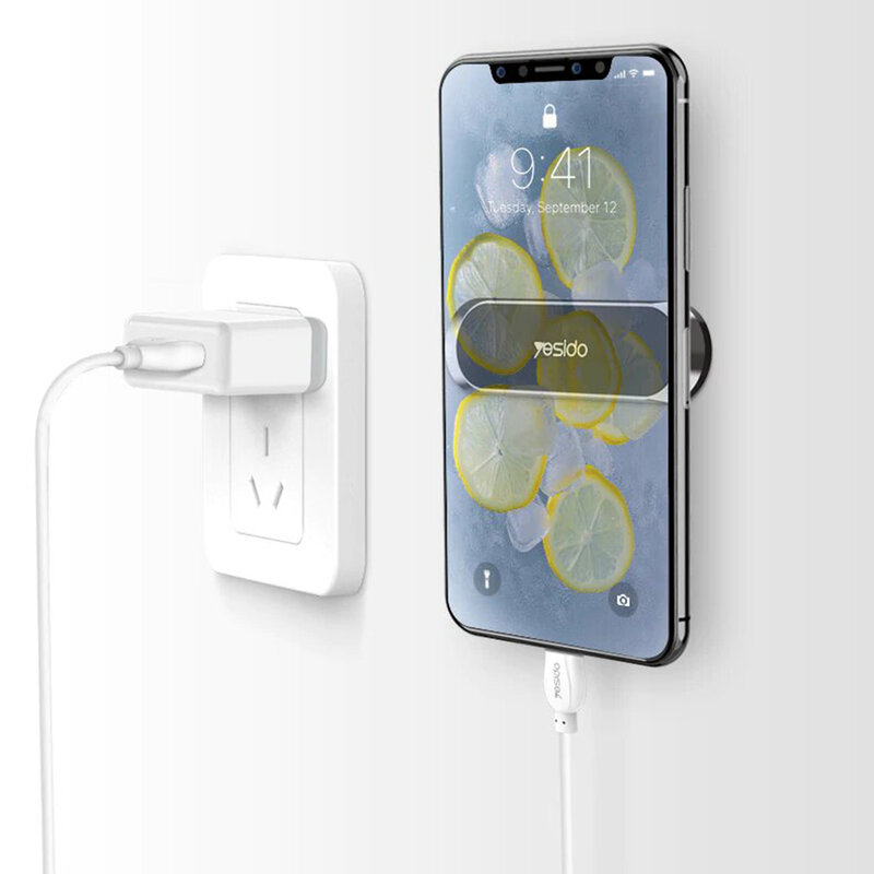 Suport telefon auto magnet Yesido C83, universal, gri