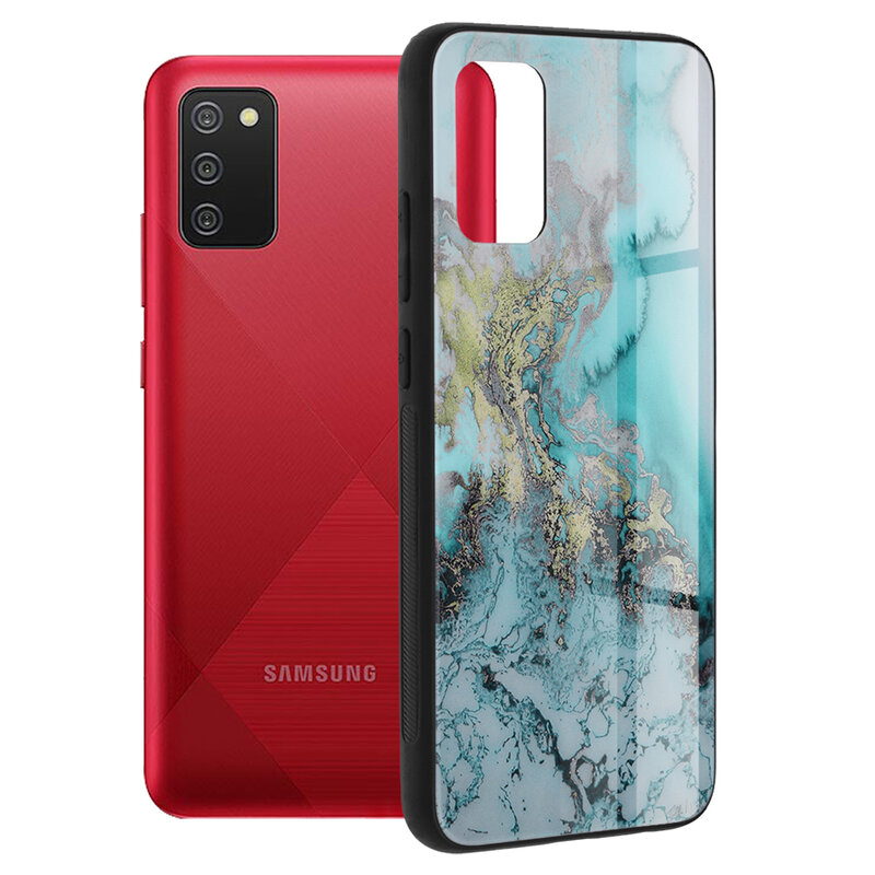Husa Samsung Galaxy A02s Techsuit Glaze, Blue Ocean