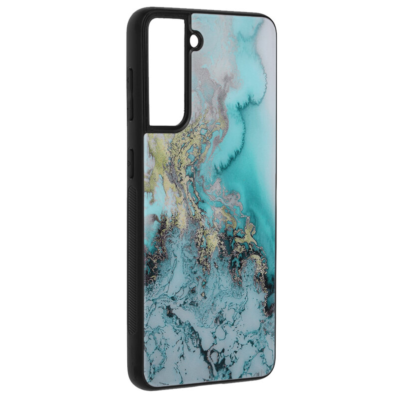 Husa Samsung Galaxy S21 5G Techsuit Glaze, Blue Ocean