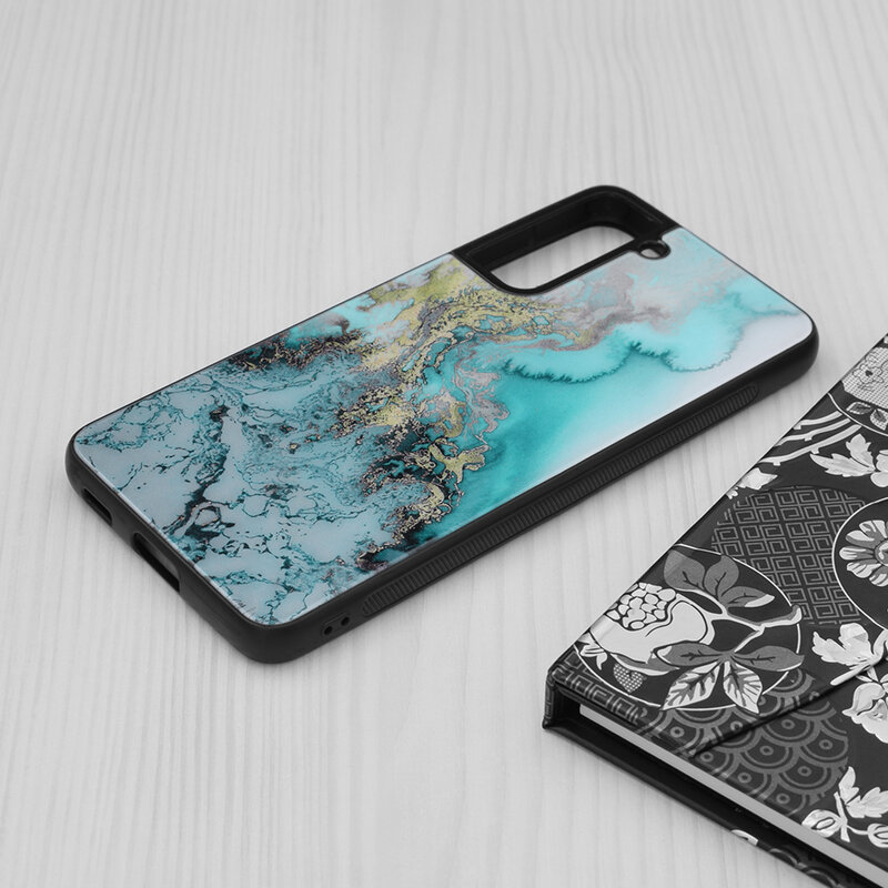 Husa Samsung Galaxy S21 5G Techsuit Glaze, Blue Ocean