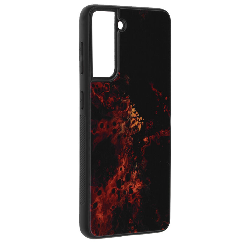 Husa Samsung Galaxy S21 5G Techsuit Glaze, Red Nebula