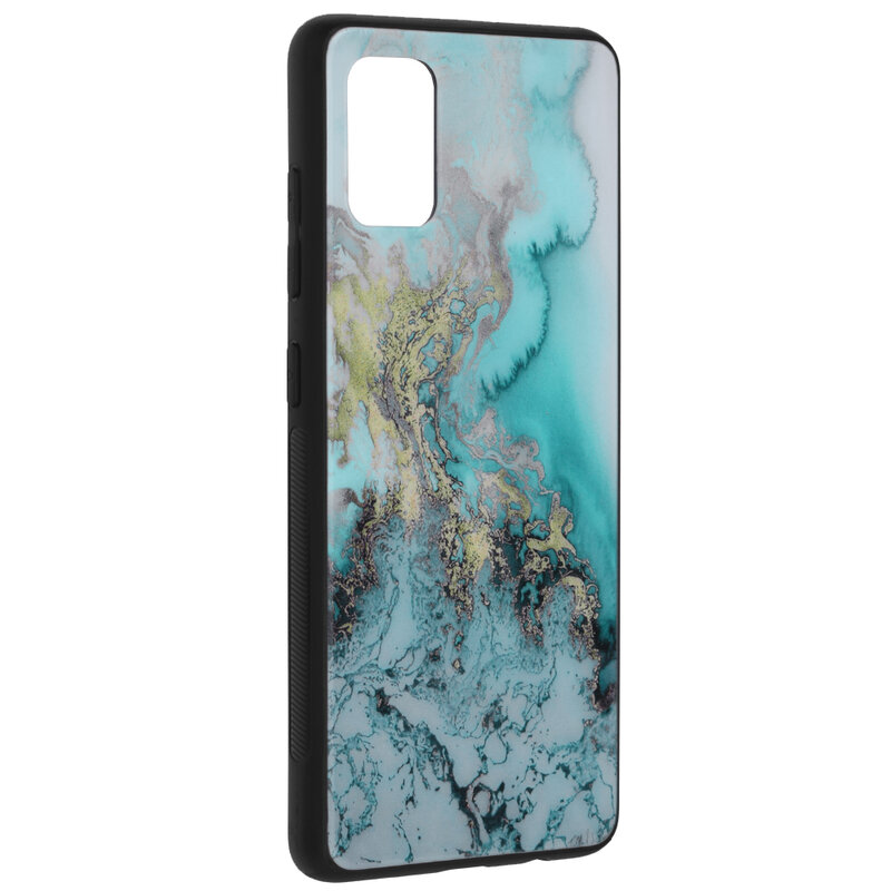 Husa Samsung Galaxy A71 4G Techsuit Glaze, Blue Ocean