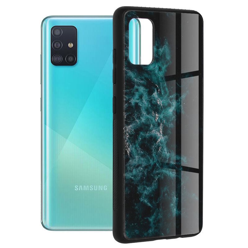 Husa Samsung Galaxy A51 4G Techsuit Glaze, Blue Nebula
