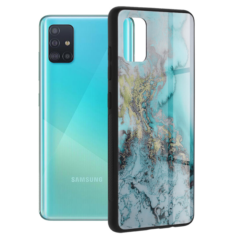 Husa Samsung Galaxy A51 4G Techsuit Glaze, Blue Ocean