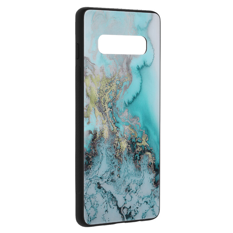 Husa Samsung Galaxy S10 Plus Techsuit Glaze, Blue Ocean