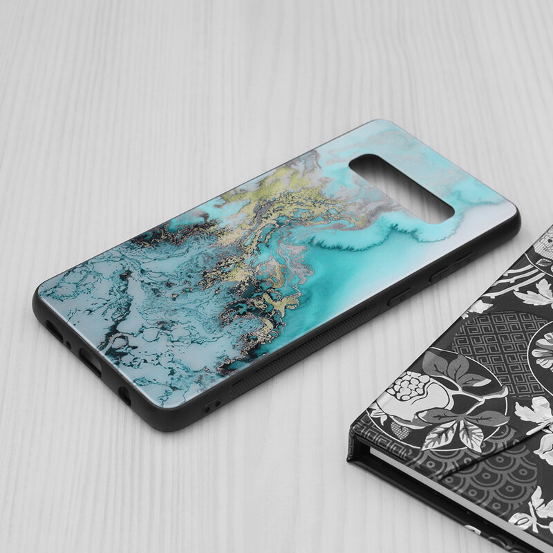 Husa Samsung Galaxy S10 Plus Techsuit Glaze, Blue Ocean