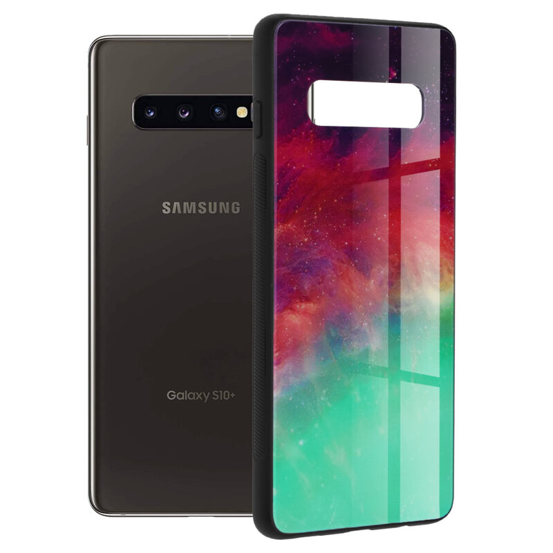 Husa Samsung Galaxy S10 Plus Techsuit Glaze, Fiery Ocean