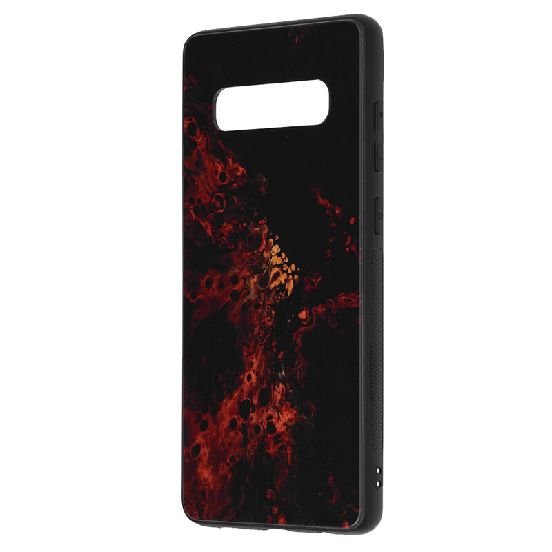 Husa Samsung Galaxy S10 Plus Techsuit Glaze, Red Nebula