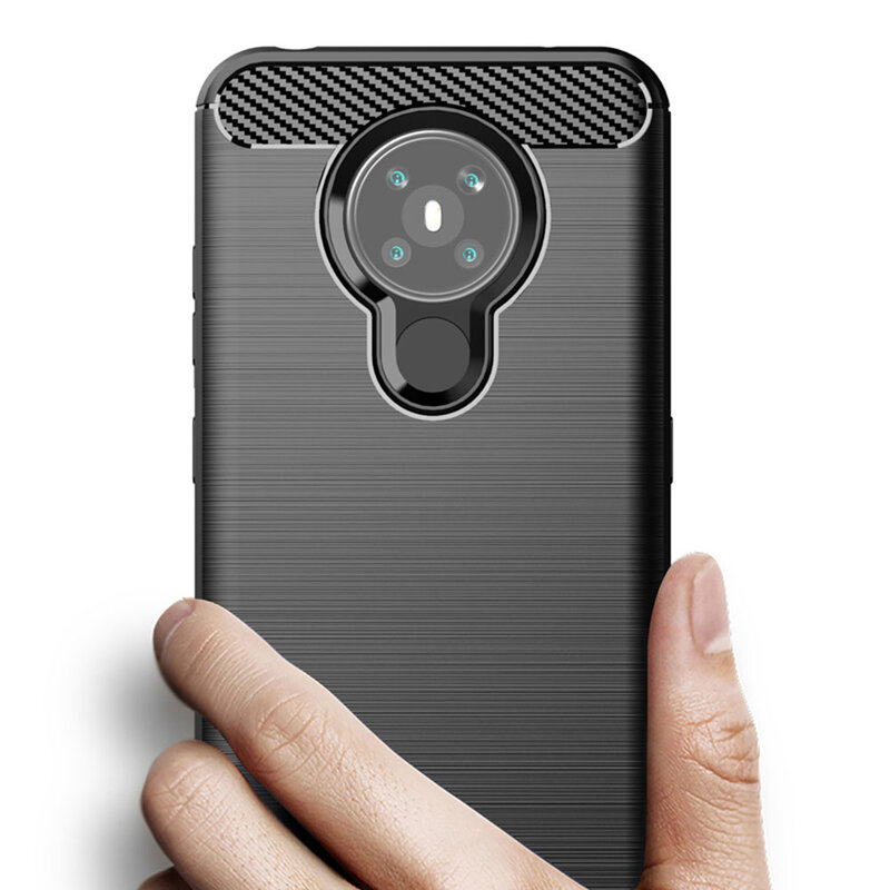 Husa Nokia 6.2 2019 Techsuit Carbon Silicone, albastru