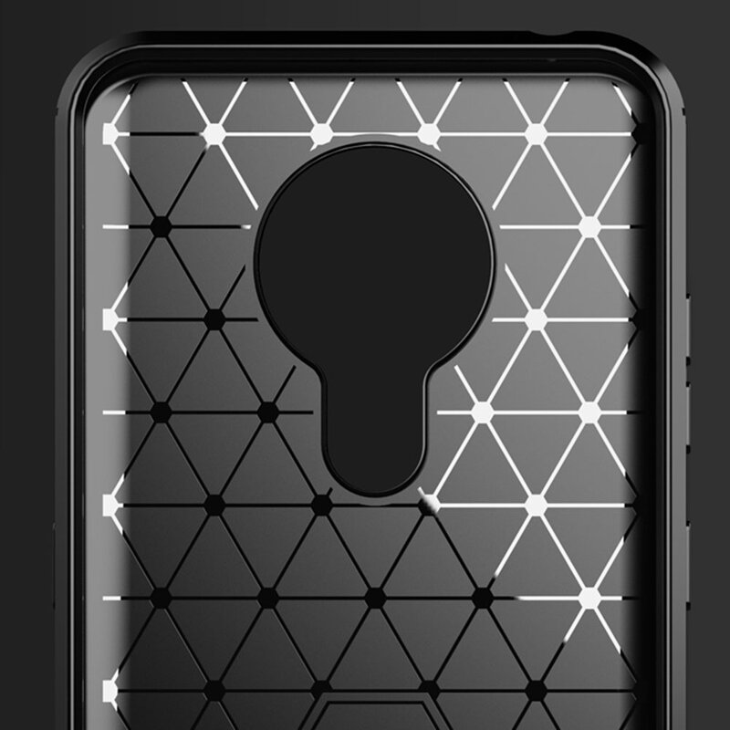 Husa Nokia 6.2 2019 Techsuit Carbon Silicone, albastru