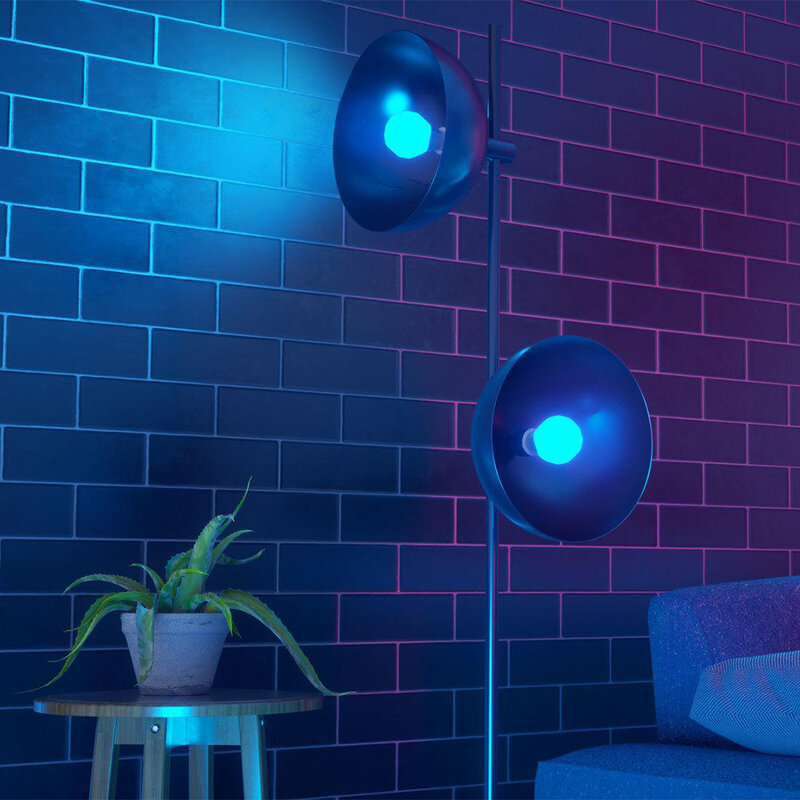 Bec LED inteligent Nanoleaf A60 B22, smart Wi-Fi, 9W, lumina RGBCW