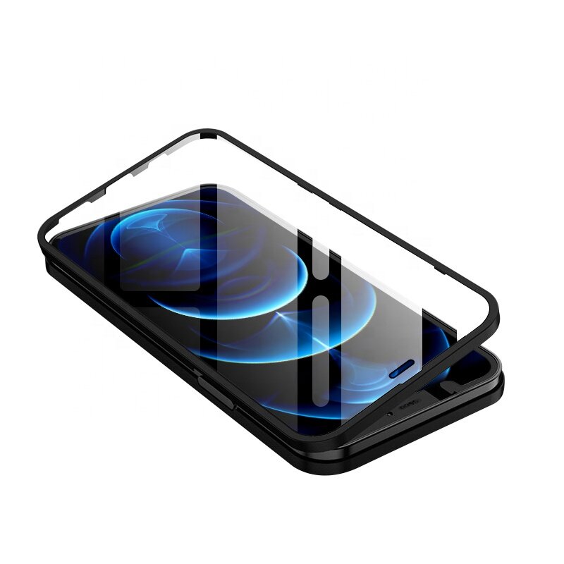 [Pachet 360°] Husa + folie iPhone 12 Pro Max Lito Full Body, negru