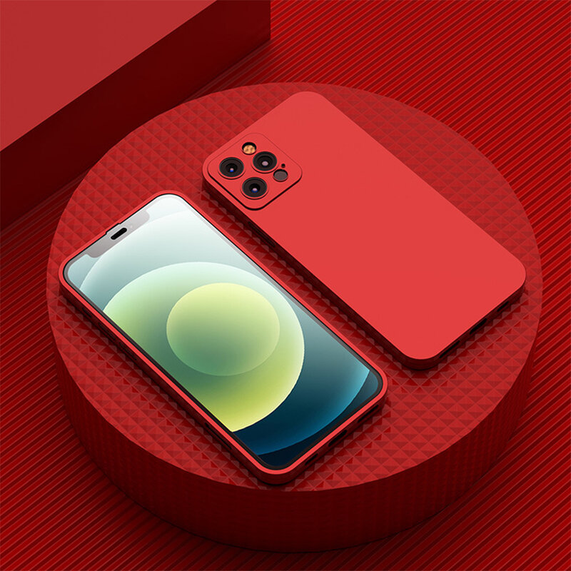 [Pachet 360°] Husa + folie iPhone 12 Pro Lito Full Body, rosu