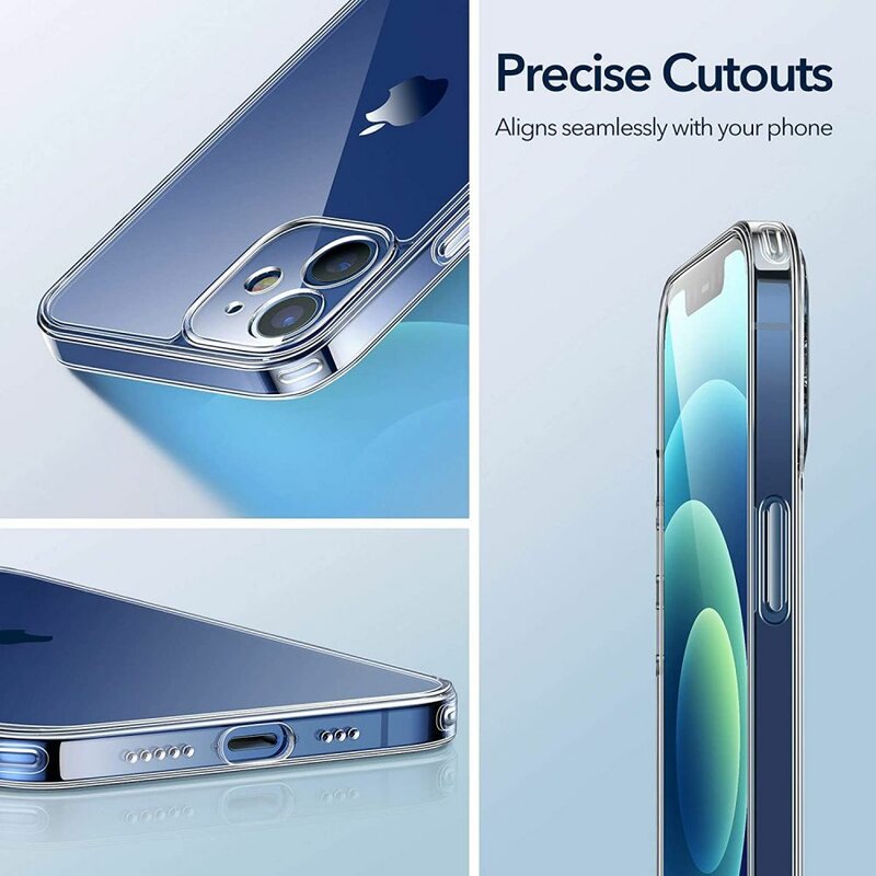 Husa iPhone 12 ESR Classic Hybrid, protectie camera ,clear