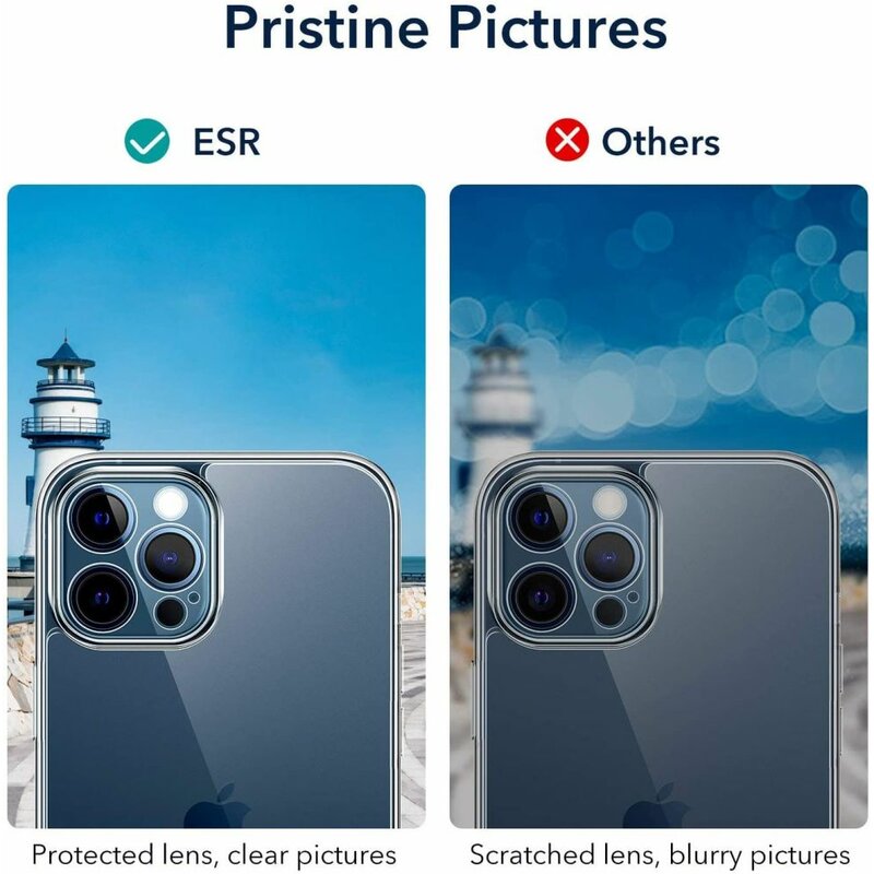 Husa iPhone 12 Pro ESR Classic Hybrid, protectie camera, clear