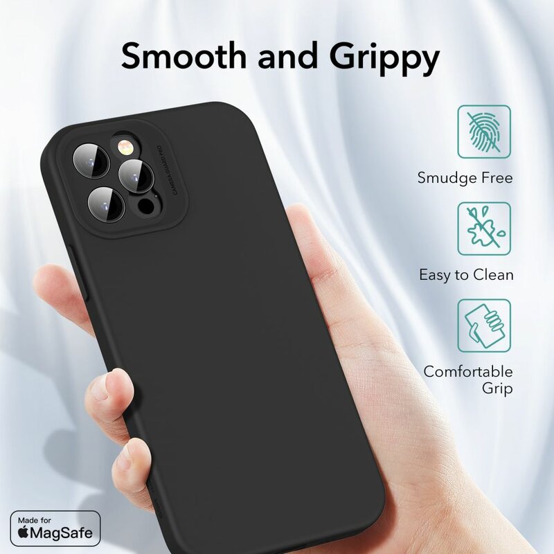 Husa iPhone 12 Pro ESR Cloud MagSafe, protectie camera foto, negru