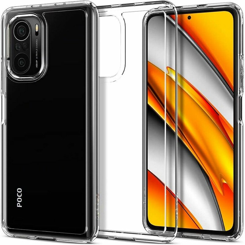 Husa Xiaomi Poco F3 Spigen Ultra Hybrid - Crystal Clear