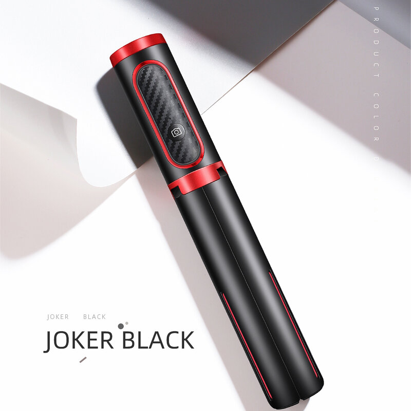 Selfie stick tripod JoyRoom, telecomanda Bluetooth, negru, JR-Oth-AB202