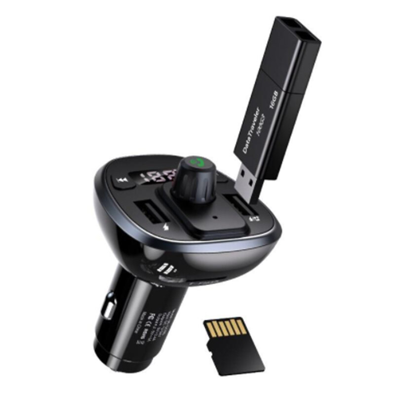 Incarcator auto 2x USB Usams C21, modulator FM, US-CC115