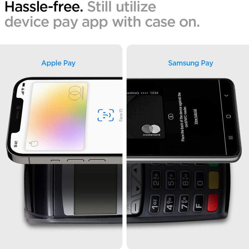 Husa carduri telefon Spigen Valentinus Card Holder, negru