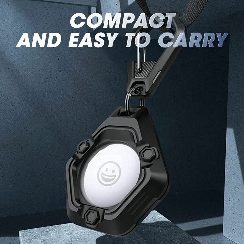 Carcasa Apple AirTag Supcase Unicorn Beetle Pro, breloc chei, negru