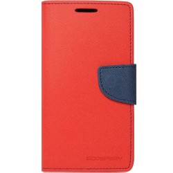 Husa Asus Zenfone 2 (5 inch) Flip Rosu-Albastru MyFancy