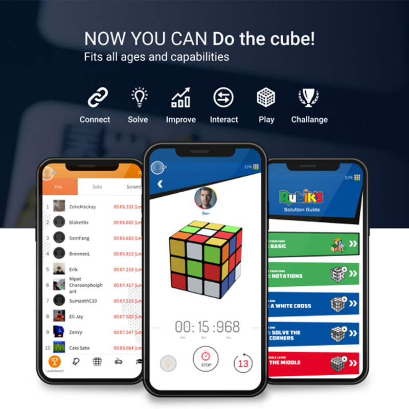 Cub rubik smart magnetic Rubik's Connected, Bluetooth, 3x3x3