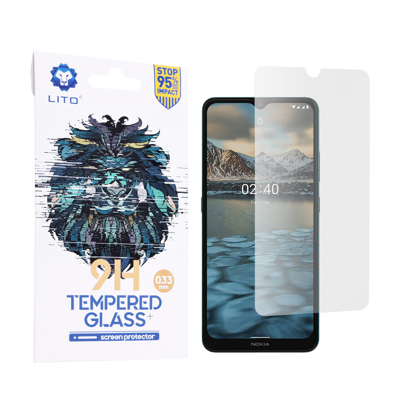 Folie sticla Nokia 2.4 Lito 9H Tempered Glass, clear