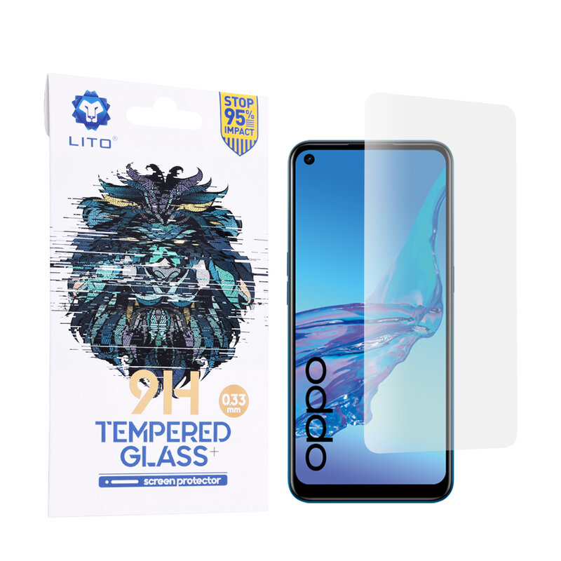 Folie sticla Oppo A53 Lito 9H Tempered Glass, clear