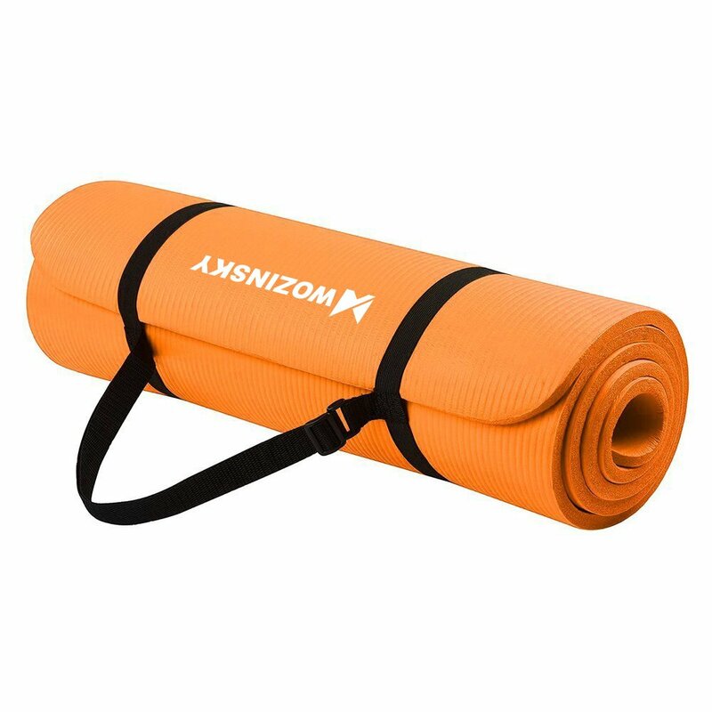 Saltea gimnastica, impermeabila, fitness, yoga, aerobic, pilates, portocaliu