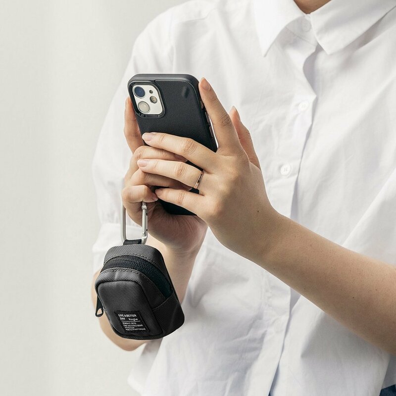 Gentuta earbuds universala Ringke Mini Pouch Block, negru