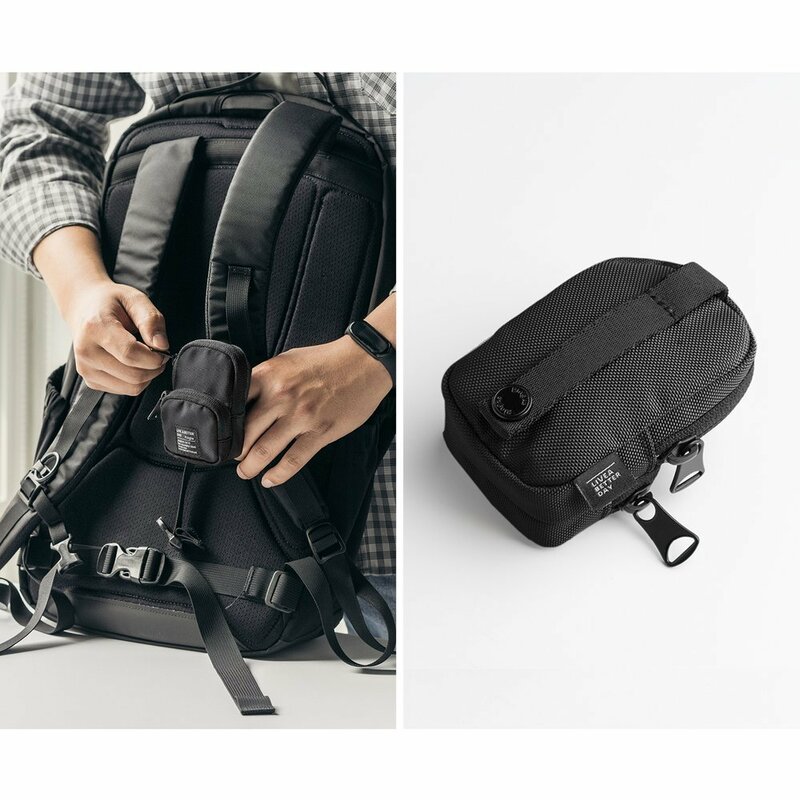 Gentuta earbuds universala Ringke Mini Pouch Two Pocket, negru