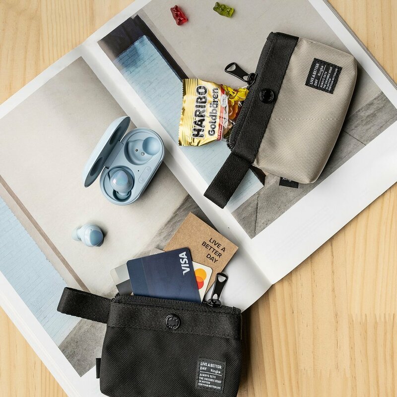 Gentuta earbuds universala Ringke Mini Pouch 2-Way Bag, bej