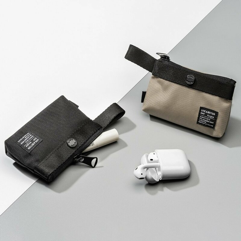 Gentuta earbuds universala Ringke Mini Pouch 2-Way Bag, bej